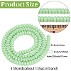 3Starnds Opaque Spray Painted Glass Beads GLAA-PA0001-35B-2