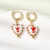 Brass Hoop Dangle Earrings KK-CBA8324-26G-5