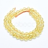 Natural Citrine Beads Strands X-G-E483-13-8mm-2