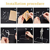 Plastic Model Assembled Action Figure Display Holders ODIS-WH0038-09-3