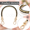 CutHollow 2Pcs Braided Round PU Leather Bag Straps Bag Handles FIND-CL0001-02C-4