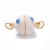 Brass Magnetic Clasps ZIRC-F136-10G-09-1