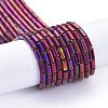 Electroplate Glass Beads Strands EGLA-K014-B-FP04-2