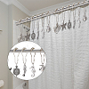 SUPERFINDINGS 12Pcs Iron Shower Curtain Rings for Bathroom AJEW-FH0003-37AS-7