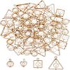 80Pcs 4 Style ABS Plastic Imitation Pearl Pendants PACR-CA0001-11-1