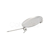 304 Stainless Steel Brooch Cabochon Settings STAS-E547-08H-P-3