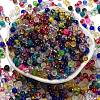 Opaque Spray Painted Glass Beads DGLA-MSMC002-4mm-1