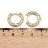 Brass Micro Pave Clear Cubic Zirconia Hoop Earrings EJEW-L275-06G-5