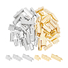 60Pcs 6 Style 304 Stainless Steel Ribbon Crimp Ends STAS-UN0055-92-1
