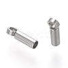 Tarnish Resistant 201 Stainless Steel Cord Ends STAS-L192-04AS-2