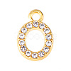 Golden Tone Alloy Rhinestone Pendants PW-WGCC773-15-1