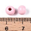 Spray Painted Round Natural Schima Wood Beads WOOD-A018-6mm-31-6