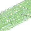 AB Color Plated Transparent Glass Rondelle Beads Strands EGLA-T029-2mm-10E-1