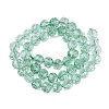 Crackle Transparent Glass Beads Strands GLAA-N068-06A-10-2