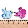 80Pcs Natural Wood Printed Beads WOOD-YW0001-39-2
