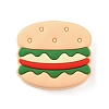 Hamburger Food Grade Eco-Friendly Silicone Beads SIL-WH0012-034B-1