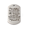 Anti-Tarnish 201 Stainless Steel Pendants STAS-R002-02P-14-1