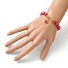 2Pcs 2 Styles ABS Plastic Imitation Pearl Necklaces & Bracelets Sets for Women SJEW-FS00006-5