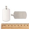 Non-Tarnish 201 Stainless Steel Rounded Rectangle Mirror Polished Finish Stamping Blank Tag Pendants STAS-S030-03-2