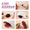 8Pcs 8 Styles Flower & Leaf DIY Cup Mat Silicone Molds DIY-FW0001-25-6