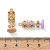Alloy Enamel Pendants AL-CBA55D2-04G-3