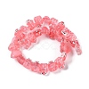 Transparent Glass Enamel Beads Strands GLAA-B021-05H-2