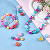 150Pcs 15 Style Opaque Acrylic Beads Sets SACR-PH0002-14-4