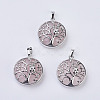 Natural Rose Quartz Pendants G-K234-E11-1