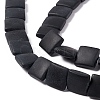 Transparent Frosted Glass Beads Strands FGLA-S001-01F-3