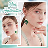 20Pcs Brass Bamboo Shape Stud Earring Findings KK-BBC0004-91-5