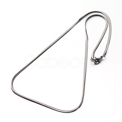 304 Stainless Steel Snake Chains Necklaces NJEW-O058-25-1