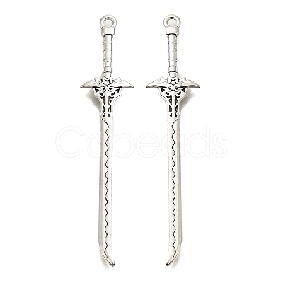 Tibetan Style Alloy Big Pendants FIND-G078-32H-AS-1