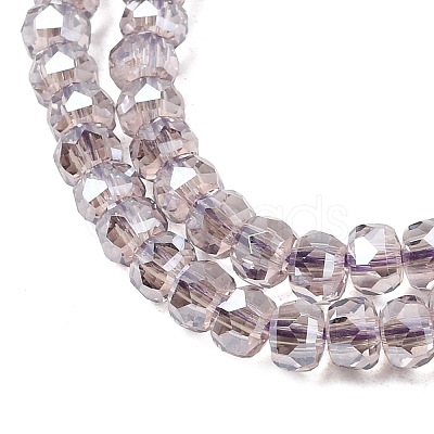 Electroplate Glass Beads Strands GLAA-Q105-03M-1