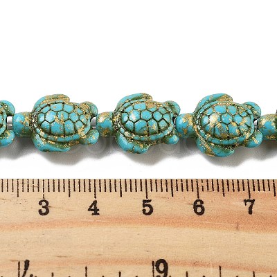 Synthetic Turquoise Dyed Beads Strands G-P507-05R-1