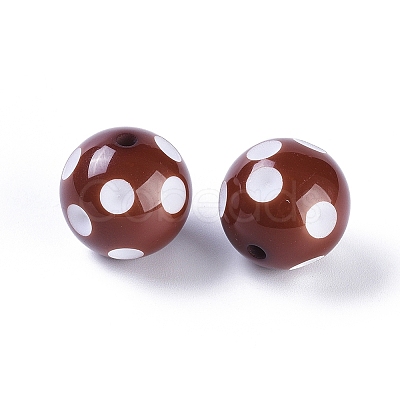 20MM Chunky Bubblegum Acrylic Round Beads X-SACR-S146-20mm-14-1