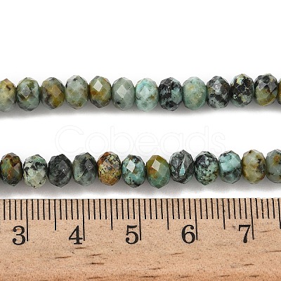 Natural African Turquoise(Jasper) Bead Strands G-D344-A08-1