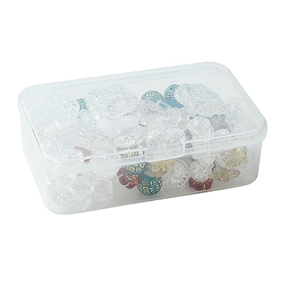 100Pcs 10 Style Acrylic Beads Sets OACR-FS0001-47-1