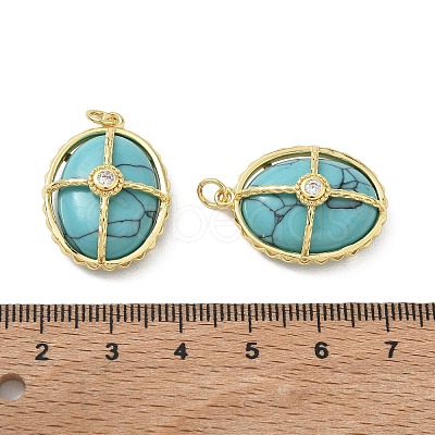 Synthetic Turquoise Pendants GG-CBAB1AA-01B-G01-1