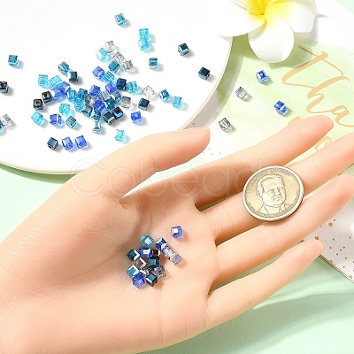 80Pcs 5 Colors Electroplate Glass Beads EGLA-YW0001-78-1