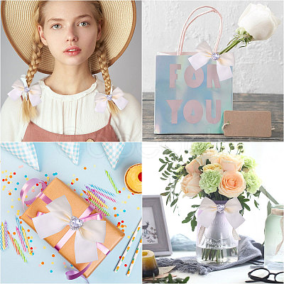 12pcs Polyester Bowknot Ornament Accessories DIY-CA0007-22B-1