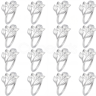 16Pcs Christmas Theme Alloy Napkin Rings AJEW-GF0013-16P-1