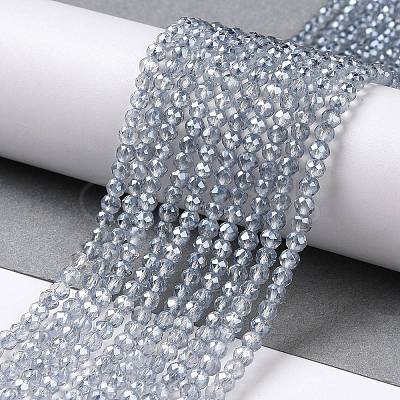 Electroplate Transparent Glass Beads Strands X1-GLAA-H021-01B-FR03-1