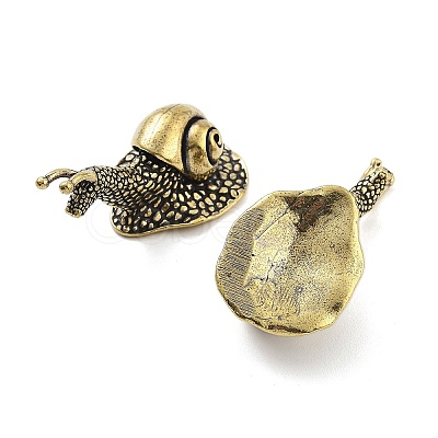 Brass Snail Figurines Statues for Home Desktop Feng Shui Ornament KK-A216-05B-AB-1