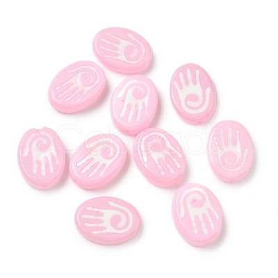 Baking Paint Glass Beads LAMP-D003-06I-1