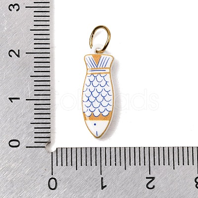 Printing 304 Stainless Steel Pendants LS-STAS-K304-13B-G-1