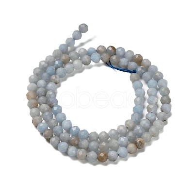Natural Angelite Beads Strands G-RM2025-30-A-1