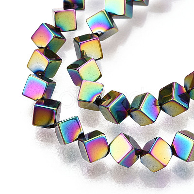 Electroplated Synthetic Non-magnetic Hematite Beads Strands G-T139-62F-1