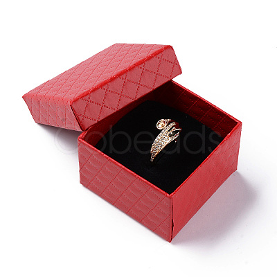 Square Cardboard Ring Boxes CBOX-S020-01-1