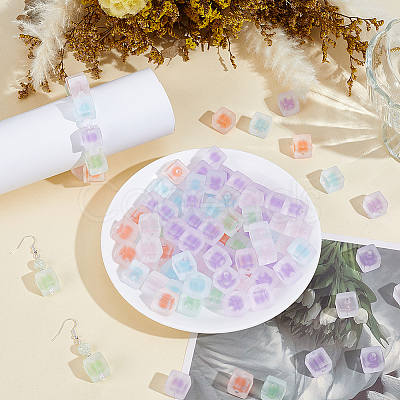 110Pcs Transparent Acrylic Beads OACR-PA0001-94-1