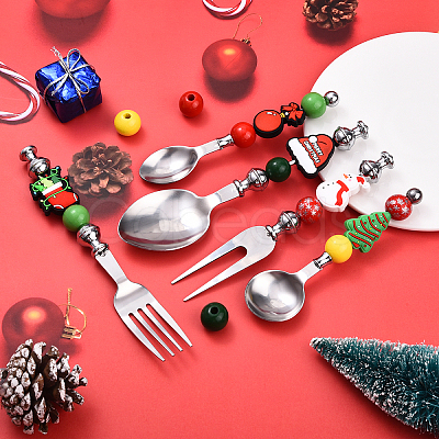 5Pcs 5 Styles 201 Stainless Steel Tableware FIND-YW0009-61-1